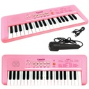 RÓŻOWY KEYBOARD Z MIKROFONEM DLA DZIECI USB