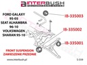 INSERTS POLYURETHANE SWINGARM VOLKSWAGEN SHARAN 95- 