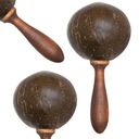 КОКОСОВЫЙ МАРАКАС ДЕРЕВЯННЫЕ МАРАКАСЫ ПОГРЕМКА ИНСТРУМЕНТ