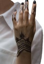 Кружевные черные узоры татуировки наклейки хна узор 9