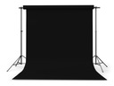 ЧЕРНЫЙ ХЛОПКОВЫЙ ФОН ДЛЯ ФОТОГРАФИЙ МАТЕРИАЛ 3Х3М