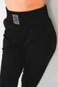 Čierne športové nohavice dámske tepláky PARROT široká guma v páse 2XL/3XL Zapínanie žiadne