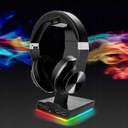 ПОДСТАВКА ДЕРЖАТЕЛЬ ДЛЯ НАУШНИКОВ RGB ПОДСВЕТКА USB-ХАБ