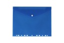 Папка-конверт для скоросшивателя, на кнопке, А4, синяя.