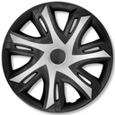 4 универсальных колпака N-Power Bicolor Silver — черные 15-дюймовые автомобильные колпаки