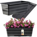 БАЛКОННАЯ ЯЩИКА 40см ЦВЕТОЧНЫЙ ГОРШОК + ПОДСТАВКА