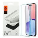 ЗАКАЛЕННОЕ СТЕКЛО SPIGEN GLAS TR EZ FIT ДЛЯ APPLE IPHONE 15 PRO — 2 ШТ.