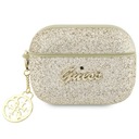 Суперчехол Guess для AirPods Pro 2 GUAP2GLGSHD gold PU Glitter Flake 4G