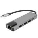 Многопортовый адаптер USB-концентратора TypeC для мультимедийного интерфейса высокой четкости 5