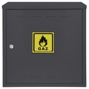 ГАЗОВЫЙ ШКАФ 20x20x15 АНТРАЦИТ