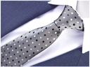 Мужской галстук ELEGANT STEEL POTTIC Серый ЖАККАРДОВЫЙ из микрофибры g145