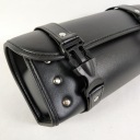 1PC ЧЕРНАЯ PU КОЖАНАЯ СУМКА NA РУЛЯ МОТОЦИКЛА ПЕРЕДНЯЯ ЗАДНЯЯ СУМКА PODSIODLOWA  фото 11