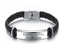 МУЖСКОЙ СТАЛЬНОЙ БРАСЛЕТ, СТАЛЬ 316L, С ГРАВИРОВКОЙ