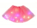 ЮБКА ИЗ БЛЕСКОВОГО РОЗОВОГО ТЮЛЯ со светодиодной подсветкой