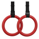 ГИМНАСТИЧЕСКИЕ КОЛЬЦА КОЛЕСА КОЛЬЦА ГИМНАСТИКА ABS RED CROSSFIT ДЛЯ ТРЕНИРОВОЧНЫХ ПОЯСОВ