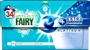 FAIRY PLATINUM Non Bio + Extra Пятновыводящие капсулы для стирки 34 шт.