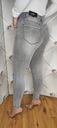 Džínsové NOHAVICE sivé LAULIA diery ODIERANIE Stredová část (výška v páse) stredná