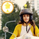 YELLOW STARS DECOR NA HELMET MOTORCYCLE I NARCIARSKI  photo 16