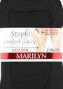Členkové Ponožky dámske na balerínky so silikónom Comfort Classic Marilyn 6 párov Hlavná tkanina polyamid