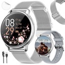 SMARTWATCH ЖЕНСКИЕ СЕРЕБРЯНЫЕ ЧАСЫ НА БРАСЛЕТЕ SMARTBAND J. POLISH TALKS