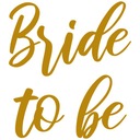 Наклейка с надписью «Будущая невеста» 25х28см ВЫБОР ЦВЕТА