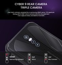 HOTWAV Cyber ​​9 Pro 4G защищенный смартфон 8 ГБ + 128 ГБ, черный