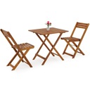 САДОВАЯ МЕБЕЛЬ СТОЛ 2 ДЕРЕВЯННЫХ СКЛАДНЫХ СТУЛА