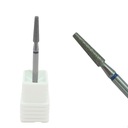 Премиальный алмазный кусачек для ногтей D159 со скошенным конусом, синий