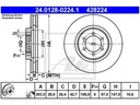 DISCOS PARTE DELANTERA ATE 24.0128-0224.1 