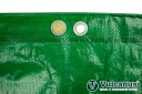 ПРОЧНЫЙ БРЕНДУР, плоский брезент, 6 м × 10 м, зеленый, армированный, 130 г