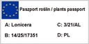 Zimolez SEROTINA -- č. 1296 Číslo pasu (oddiel C) 1296