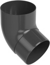 ТРУБЫ GALECO КОЛЕНО 100 ММ 67° ГРАФИТ RAL 7021