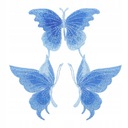 3 ks DIY nášivky na oblečenie motýle výšivky Druh iný