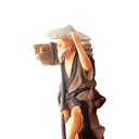 Staroveké figúrky v mierke 1/64 Model pouličnej scény Micro Chop Wood Man Co Typ nešpecifikovaný