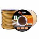 Uszczelka samoprzylepna DO OKIEN DRZWI Rolka 100M PROFIL P BRĄZ okienna