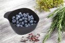 Миска для перекуса с ручкой 0 75л маленькая миска черная БИО-пластик
