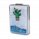 ЗЕРКАЛО С БЛЕСКАМИ для сумочки КАКТУС, РАЗНЫЕ ЦВЕТА