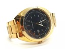 Lorus zegarek męski na złotej bransolecie czarna tarcza 100M RH908LX9 Marka Lorus