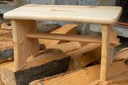Stolička 38x19x21cm, nosnosť 100kg drevená borovica Hĺbka nábytku 18 cm