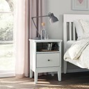 IKEA IDANAS Nočný stolík biely 47x40 cm Hĺbka nábytku 40 cm