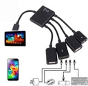 РАЗВЕТВИТЕЛЬ-концентратор Micro USB тип C 3 порта USB 2.0 1 порт Micro USB Блок питания