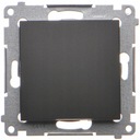 SIMON 54 Выключатель одинарный, матовый черный