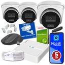 Комплект видеонаблюдения на 3 IP PoE AI-камеры НАРУЖНЫЕ IPCAM-T4-30DL HiLook