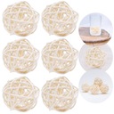 6x ШАРИКИ ИЗ РОТАНГА 5 СМ ДЛЯ УКРАШЕНИЯ НАТУРАЛЬНЫЕ ДЕКОРАТИВНЫЕ ШАРИКИ ИЗ РОТАНГА