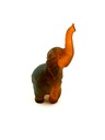 Скульптура слона ЯНТАРЬ 100% подарочная фигурка слона