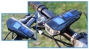 LED aku svetlo na bicykel počítadlo km + zadné svetlo, tachometer, zvonček Napájanie akumulátor