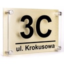 АДРЕСНАЯ ТАБЛИЧКА PLEX АЛЮМИНИЙ + ПРОСТАВКИ