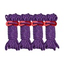 4 шт. оттяжки, толстый светоотражающий паракорд, нейлоновая веревка из паракорда с фиолетовым цветом