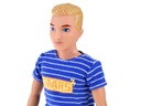 Anlily Bábika štýlový Chlapec Módne pruhované tričko šortky ZA4304 Materiál plast