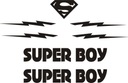 Наклейки SUPER BOY для мальчика на велосипеде 159-4